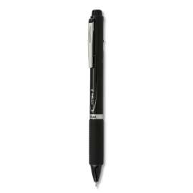 EnerGel 3 Multi-Color Gel Pen, Retractable, Fine 0.5 mm, Black/Blue/Red Ink, Black Barrel