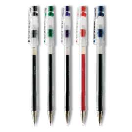 G-TEC-C Ultra Gel Pen, Stick, Extra-Fine 0.4 mm, Assorted Ink Colors, Clear Barrel, 5/Pack