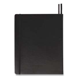 Flexible-Cover Business Journal, 1 Subject, Quadrille Rule, Black Cover, 10 x 8, 128 Sheets
