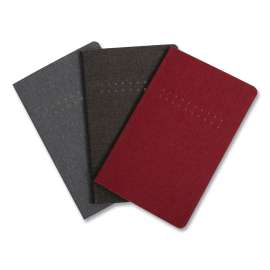 Pocket Journal, 1 Subject, Dotted Rule, Assorted Covers, 3.5 x 5.5, 48 Sheets, 3/Pack