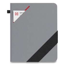 Large Starter Journal, 1 Subject, Narrow Rule, Gray Cover, 10 x 8, 192 Sheets