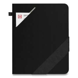 Large Starter Journal, 1 Subject, Narrow Rule, Black Cover, 10 x 8, 192 Sheets