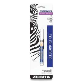 DelGuard #2 Mechanical Pencil Lead Refill, 0.5 mm, HB, Black, 12/Tube