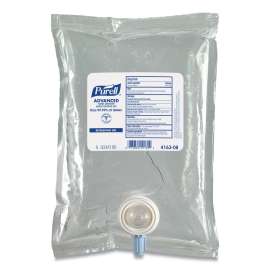 Advanced Hand Sanitizer Green Certified Gel Refill, For CS2 Dispensers, 1,000 mL, Fragrance-Free, 8/Carton