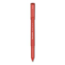 Write Bros. Ballpoint Pen, Stick, Fine 0.8 mm, Red Ink, Red Barrel, Dozen