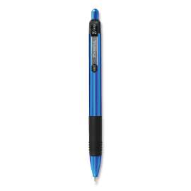 Z-Grip Metal Ballpoint Pen, Retractable, Medium 1 mm, Blue Ink, Blue Barrel, 12/Pack