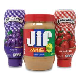 Peanut Butter and Jelly Bundle, (2) 40 oz Peanut Butter/(4) 20 oz Jelly, 6/Pack, Delivered in 1-4 Business Days