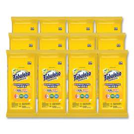 Multi Purpose Wipes, 7 x 7, Lemon, 24/Pack, 12 Packs/Carton