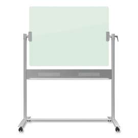 Infinity Glass Dry-Erase Board Presentation Easel, 24 x 36, White Surface, Frameless