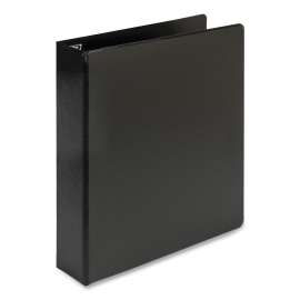 Earth's Choice Heavy-Duty Plant-Based Locking D-Ring View Binder, 3 Rings, 1.5" Capacity, 11 x 8.5, Black