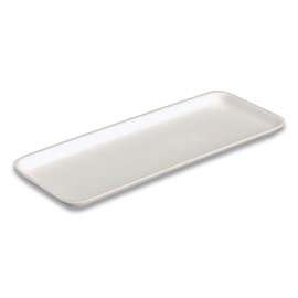 Supermarket Tray, #10S, 10.9 x 5.9 x 0.7, White, Foam, 500/Carton