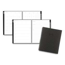 Elevation Poly Weekly/Monthly Planner, 11 x 8.5, Black Cover, 12-Month (Jan to Dec): 2023