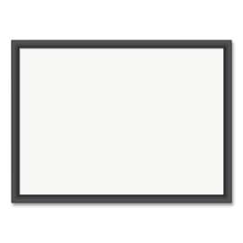 Magnetic Dry Erase Board with MDF Frame, 24 x 18, White Surface, Black MDF Frame
