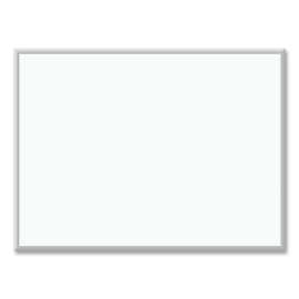Melamine Dry Erase Board, 48 x 36, White Surface, Silver Aluminum Frame