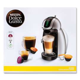 Genio 2 With Four Gusto Coffee and Rack Bundle, Black/Silver, Delivered in 1-4 Business Days