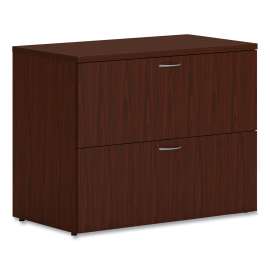 Mod Lateral File, 2 Legal/Letter-Size File Drawers, Traditional Mahogany, 36" x 20" x 29"