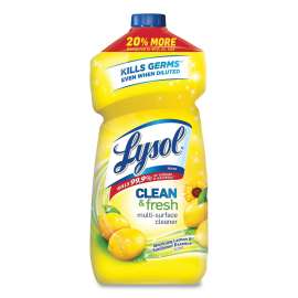 Clean and Fresh Multi-Surface Cleaner, Sparkling Lemon and Sunflower Essence, 48 oz Bottle, 9/Carton