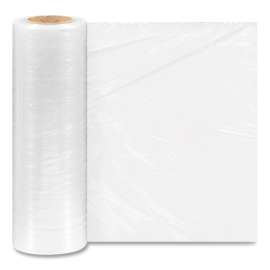Extended Core Cast Stretch Wrap, 16" x 1,476 ft, 47-Gauge, Clear, 4/Carton