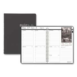 Black-on-White Photo Weekly Appointment Book, Landscapes Photography, 11 x 8.5, Black Cover, 12-Month (Jan to Dec): 2023