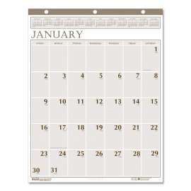 Large Print Recycled Monthly Wall Calendar, 20 x 26, Beige Sheets, 12-Month (Jan to Dec): 2023