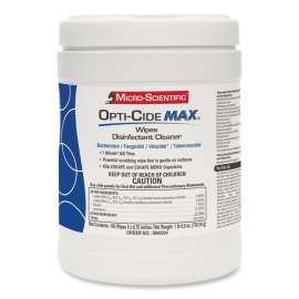 Disinfectant Wipes, 6 x 6.75, Unscented, White, 160/Canister