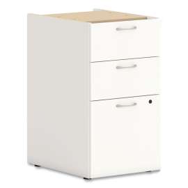 HON Flagship Storage Bins, 3 Sections, 12.75" x 16" x 12", Translucent White