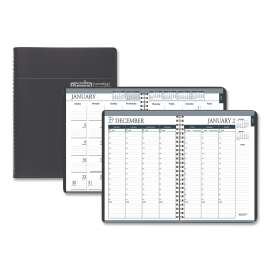 Recycled Monthly Weekly 7 Day Planner, 8.75 x 6.88, Black Cover, 12-Month (Jan to Dec): 2023