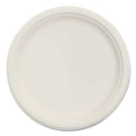 Bare Eco-Forward Sugarcane Dinnerware, ProPlanet Seal, Plate, 9" dia, Ivory, 500/Carton