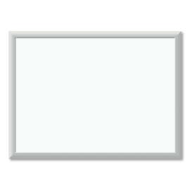 Melamine Dry Erase Board, 24 x 18, White Surface, Silver Aluminum Frame