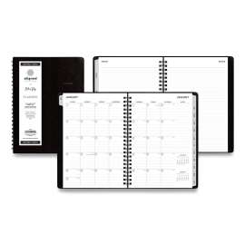 Aligned Monthly Planner with Contacts Page and Extra Notes Pages, 8.63 x 5.88, Black Cover, 12-Month (Jan to Dec): 2023