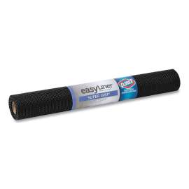 Super Grip EasyLiner with Clorox Shelf Liner, 20 x 72, Black