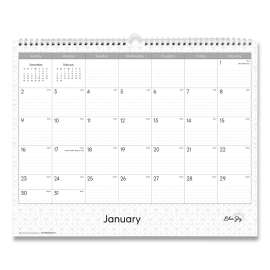 Enterprise Wall Calendar, Enterprise Geometric Artwork, 15 x 12, White/Gray Sheets, 12-Month (Jan to Dec): 2023