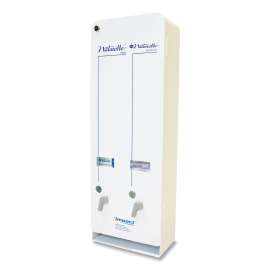 Naturelle J6-RC Enamel Feminine Dual Dispenser, Metal, 10.63 x 5.63 x 30.5, White