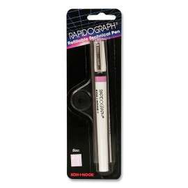 3165 Series Rapidograph Technical Drawing Fountain Pen, 4x0 0.18 mm, White/Pink Barrel