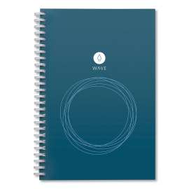 Wave Smart Reusable Notebook, Dotted Rule, Blue Cover, 8.9 x 6, 40 Sheets