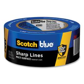 ScotchBlue 2093-48NC Sharp Lines Multi-Surface Painter's Tape, 60 yd L, 1.88 in W, Medium Adhesive, Blue