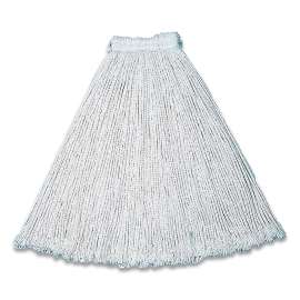 Cut-End Cotton Wet Mop Heads, 15 x 6, White