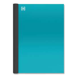 Two-Subject Notebook, Medium/College Rule, Teal Cover, 9.5 x 6, 100 Sheets