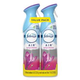 AIR, Spring and Renewal, 8.8 oz Aerosol Spray, 2/Pack, 6 Pack/Carton