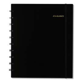 Move-A-Page Academic Weekly/Monthly Planners, 11 x 9, Black Cover, 12-Month (July to June): 2022 to 2023