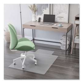 Antimicrobial Chair Mat, Rectangular, 48 x 36, Clear