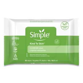Eye And Skin Care, Facial Wipes, 25/Pack, 6 Packs/Carton