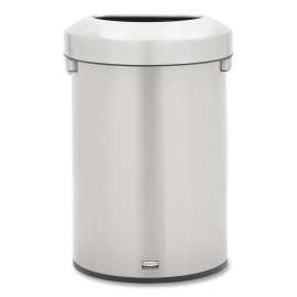 Refine Series Waste Receptacle, 16 gal, Plastic/Stainless Steel