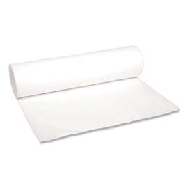 Low-Density Waste Can Liners, 56 gal, 0.6 mil, 43" x 47", White, 25 Bags/Roll, 4 Rolls/Carton