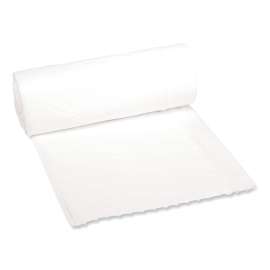 Low-Density Waste Can Liners, 16 gal, 0.4 mil, 24" x 32", White, 25 Bags/Roll, 20 Rolls/Carton