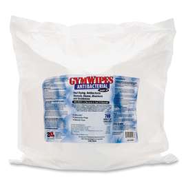 Antibacterial Gym Wipes Refill, 6 x 8, 700 Wipes/Pack, 4 Packs/Carton