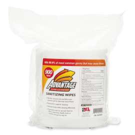 Gym Wipes Advantage, 6 x 8, White, Unscented, 900/Roll, 4 Rolls/Ct