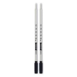Refills for Cross Ballpoint Pens, Medium Conical Tip, Black Ink, 2/Pack