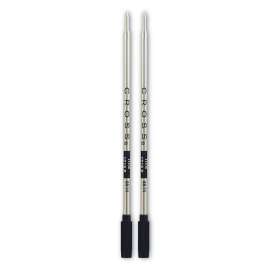 Refills for Cross Ballpoint Pens, Fine Conical Tip, Black Ink, 2/Pack