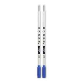 Refills for Cross Ballpoint Pens, Bold Conical Tip, Blue Ink, 2/Pack